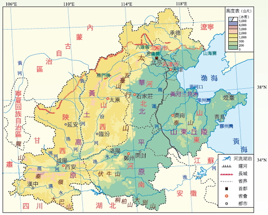 華北地區圖