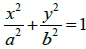 橢圓的數學式